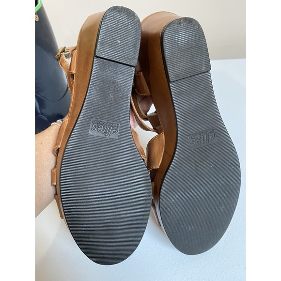 Walking‎ Cradles Elites Sandals NEW Womens 10W Brown Leather Comfort Wedge Shoes - Picture 8 of 8